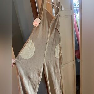 Size large NWT waffle jumpsuit